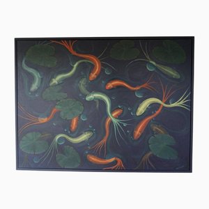 The Pond' Oil on Canvas Painting by Vera Jefferson,