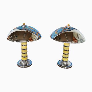 Lampes Dome Style Art Déco, Set de 2