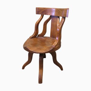 Vintage Swivelling Elm Office Chair, 1960