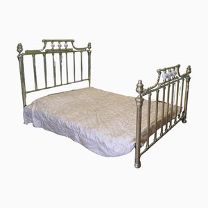 Grand Lit King Size en Laiton, 1960