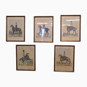 Officers of the British Army, Prints, Set of 5