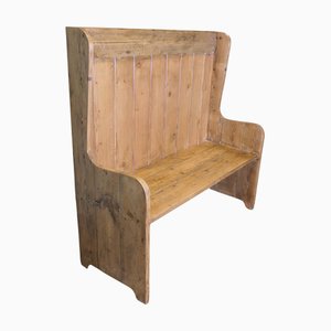 Pine High Back Settle, 1920s