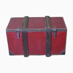 Leather Travel Trunk, 1900s