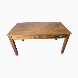 Schreibtisch aus Kiefernholz für Lehrer, 1900er