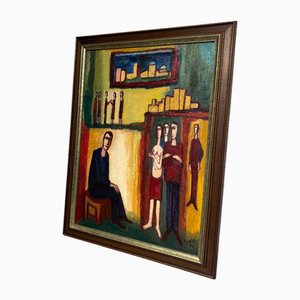 Theo Humblet, Composition, Oil on Canvas