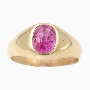Gold and Ruby Band Ring