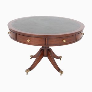 Georgian Revival Drum Table in Mahogany, 1920s