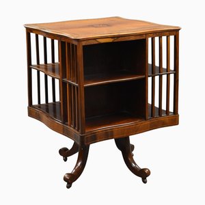 Edwardian Mahogany Revolving Bookstand, 1900s