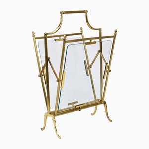Neoclassical Magazine Rack from Maison Jansen, France, 1950s