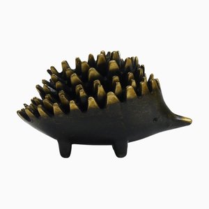 Brass Stackable Hedgehog Ashtrays by Walter Bosse for Herta Baller, Austria, 1950s, Set of 6