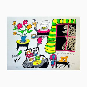 Niki de Saint Phalle, Nana Power: Tea Time (Planche XIV), 1970, Silkscreen