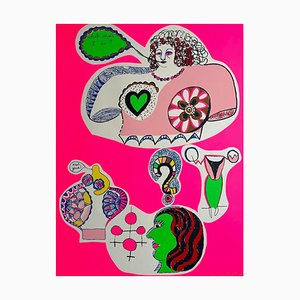 Niki de Saint Phalle, Nana Power (Planche XVII): What Shall I Do?, 1970, Silkscreen