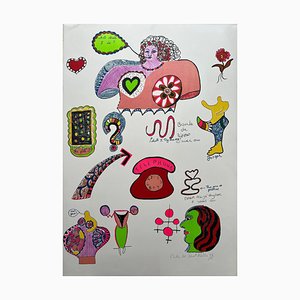 Niki de Saint Phalle, Pills, 1970s, Lithograph