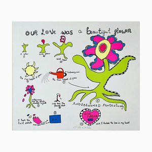 Niki de Saint Phalle, Il nostro amore era un fiore, 1969, Serigrafia