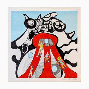 Niki de Saint Phalle, The Golem-Jerusalem, 1972, Lithograph