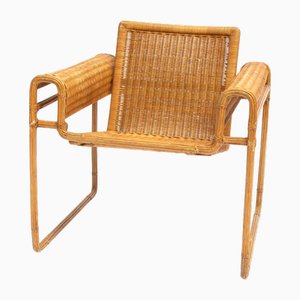 Wicker Chair in the style of Marcel Breuer, 1970s