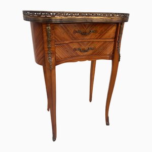 Maggiolino Bedside Table with Bronze Friezes, 1900s
