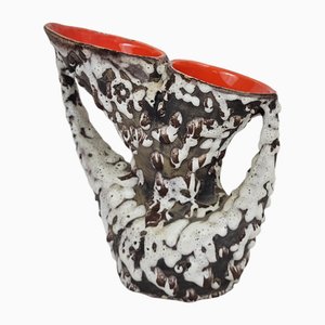 Fat Lava Vase by Petit Massé / Morvan, 1950s
