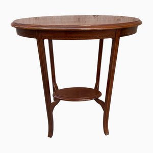 Side Table with Oval Lower Shelf, 1920s