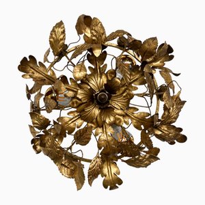 Wrought Iron Chandelier, Italy, 1960s