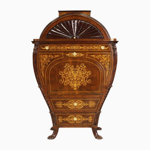 Biedermeier Austrian Inlaid Secretary, 1960
