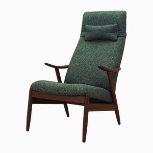 Grüner Dänischer Armlehnstuhl, 1970er