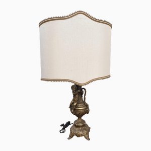 Messing Lampe im Barockstil, 1900er