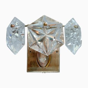 Mid-Century Crystal Sconce by Kinkeldey, Germany, 1970s
