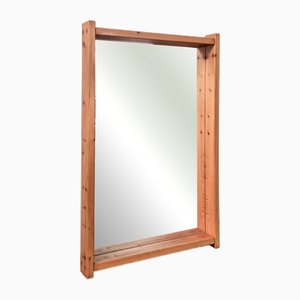 Pine Mirror in the style of Charlotte Perriand, Late 1970s