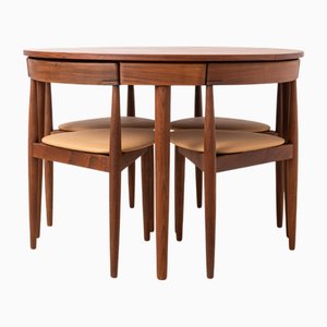 Danish Modern Teak Dining Set by Hans Olsen for Frem Røjle, 1950s, Set of 5