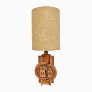 Large Table Lamp Mod. Sun by Jean Derval Vallauris for Roger Capron, France, 1968