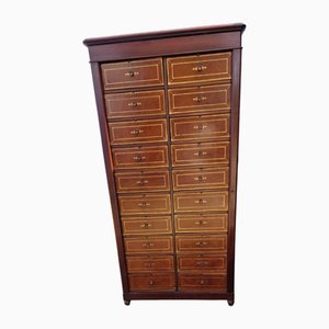 Cartonnier Notary's Cabinet in Mahogany