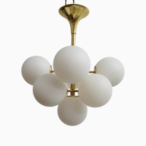 Model 2720 Ceiling Lamp with Glass Spheres by Eva Renée Nele Bode for Temde, 1950s