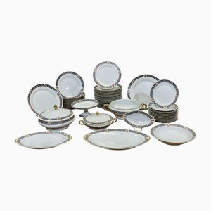 Limoges Porcelain Dinner Service, 1950s, Set of 42