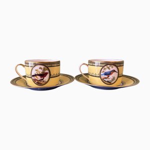 Teetassen von Ancienne Royale Manufacture, 2er Set