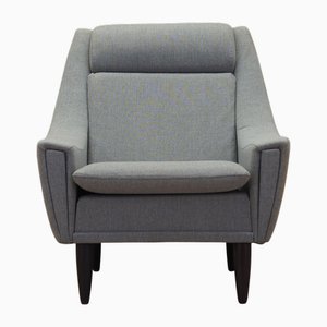 Grauer Dänischer Sessel, 1970er