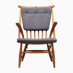 Danish Beech Chair by Illum Wikkelsø for Niels Eilersen, 1960s