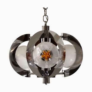 Vintage Italian Pendant Lamp attributed to Toni Zuccheri for Mazzega, 1970s