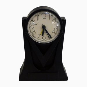 Small Sculptural Geometric Table Clock, 1980s