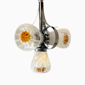 Lampada a sospensione vintage di Mazzega, Italia, anni '70