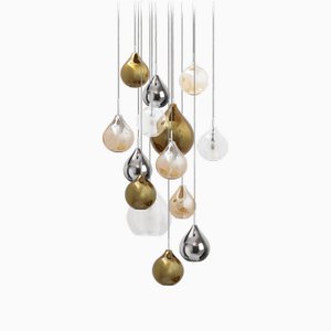 Circé Hängelampe mit 14 Leuchten von Concept Verre