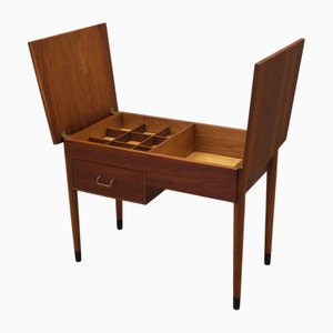 Danish Teak Sewing Table, 1960s