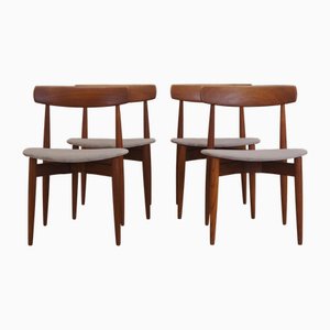 Danish Teak Chairs from H.W. Klein, 1960s, Set of 4