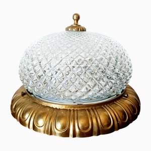 Hollywood Regency Style Dome Ceiling Light, 1950s