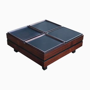 Compartmented Coffee Table by Carlo Hauner for Forma, Italy, 1960s