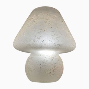 Lampe Champignon Vintage Tout en Verre, 1980
