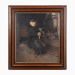 Friedrich Peters-Weber, Der Alte, 1901, Öl auf Leinwand