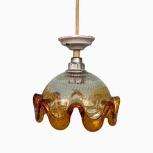 Lampada a sospensione in vetro di Murano, Italia, anni '60
