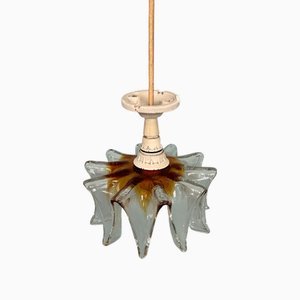 Lampada a sospensione in vetro di Murano, Italia, anni '60