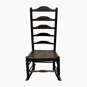 19th Century English Nurses Chair in Oak and Ash